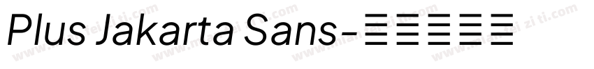 Plus Jakarta Sans字体转换